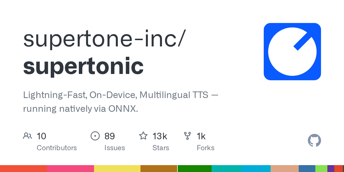 Lightning-fast, on-device TTS — running natively via ONNX.