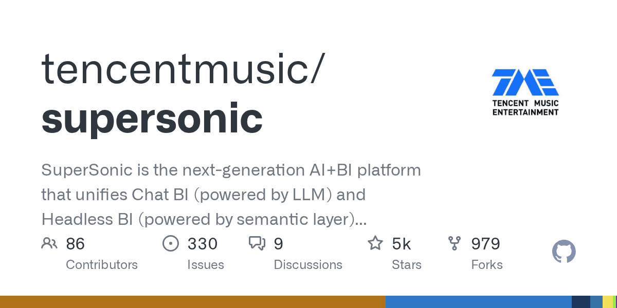 SuperSonic is the next-generation AI+BI platform that unifies Chat BI and Headle...