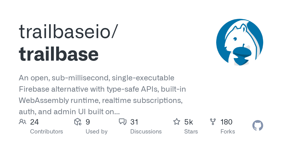 The open-source Firebase alternative that runs on a single executable