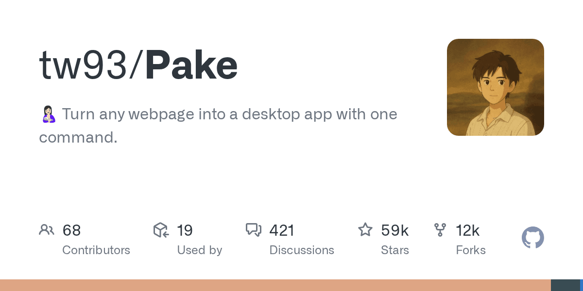 A friendly CLI that turns webpages into tiny desktop apps.