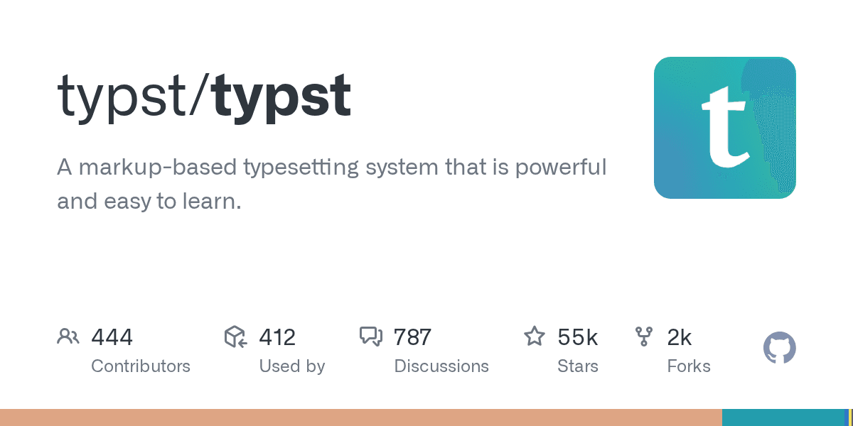 Typst: LaTeX power, markup simplicity, compiled locally.