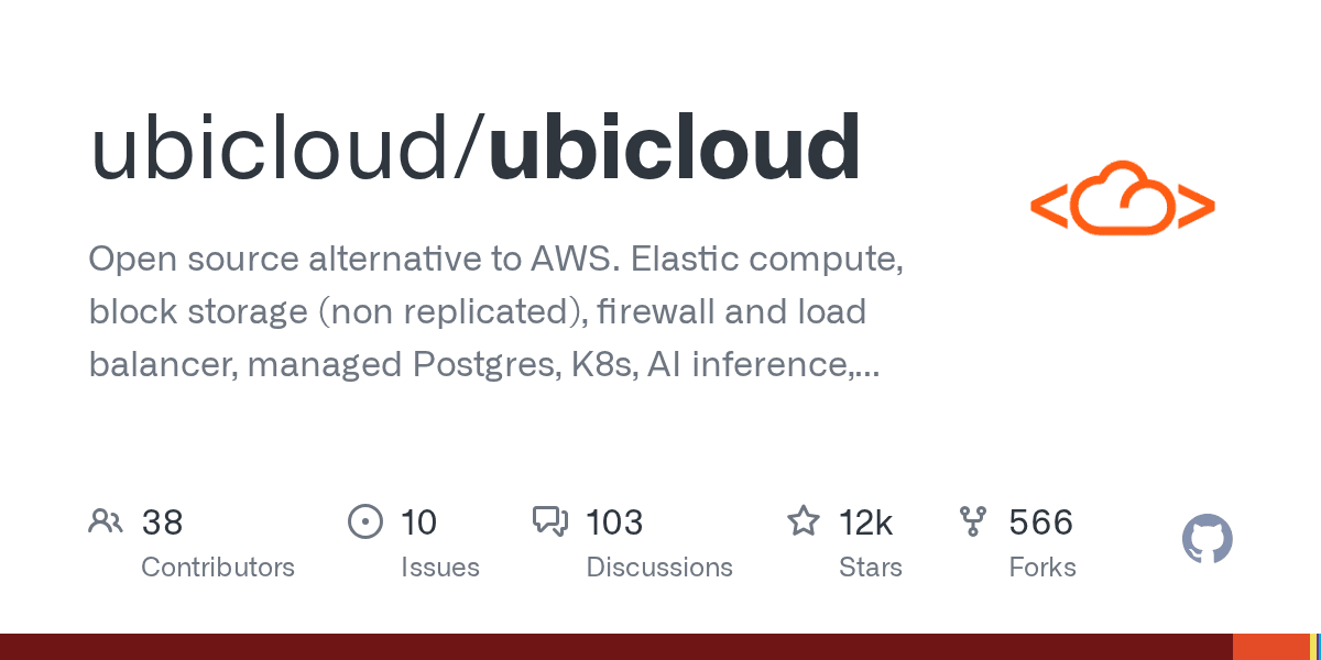 Open source alternative to AWS.