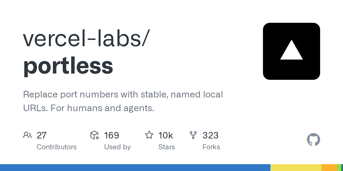 Replace port numbers with stable named URLs for local development