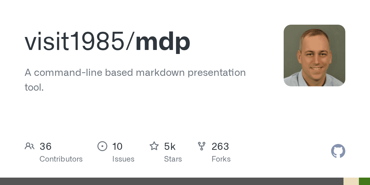 Markdown slides in your terminal.