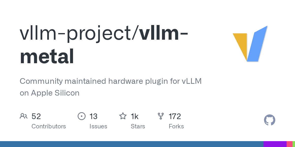 Run vLLM on Apple Silicon at native Metal performance