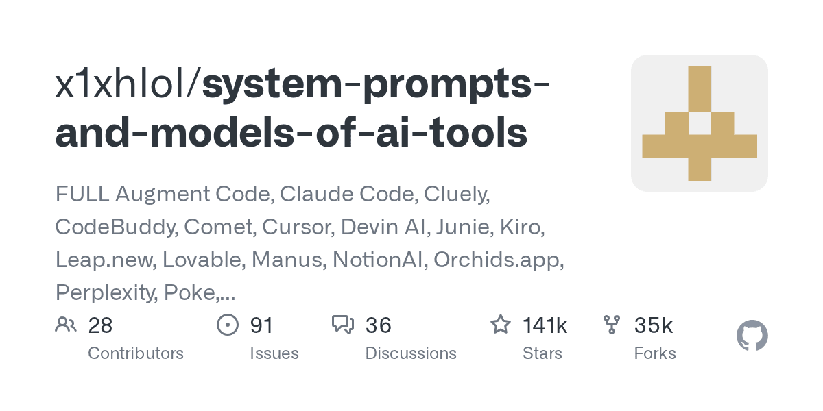 Explore the hidden system prompts and models of popular AI tools.