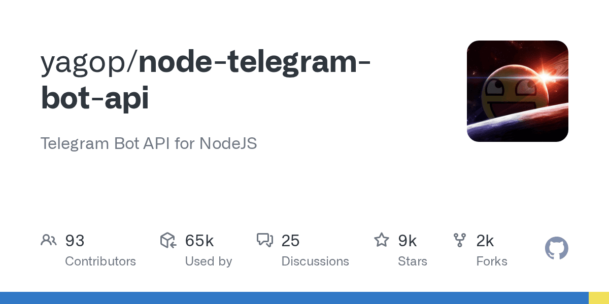 Telegram Bot API for NodeJS