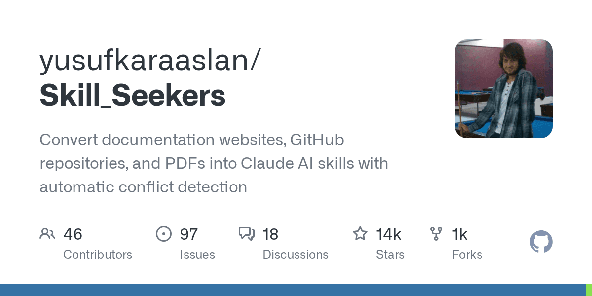 The open-source tool to convert documentation into Claude AI skills
