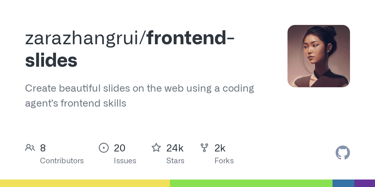 Create beautiful slides on the web using Claude's frontend skills