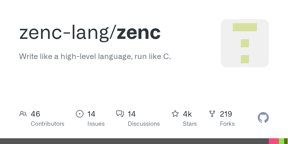 Build fast software in a high-level language that compiles to C