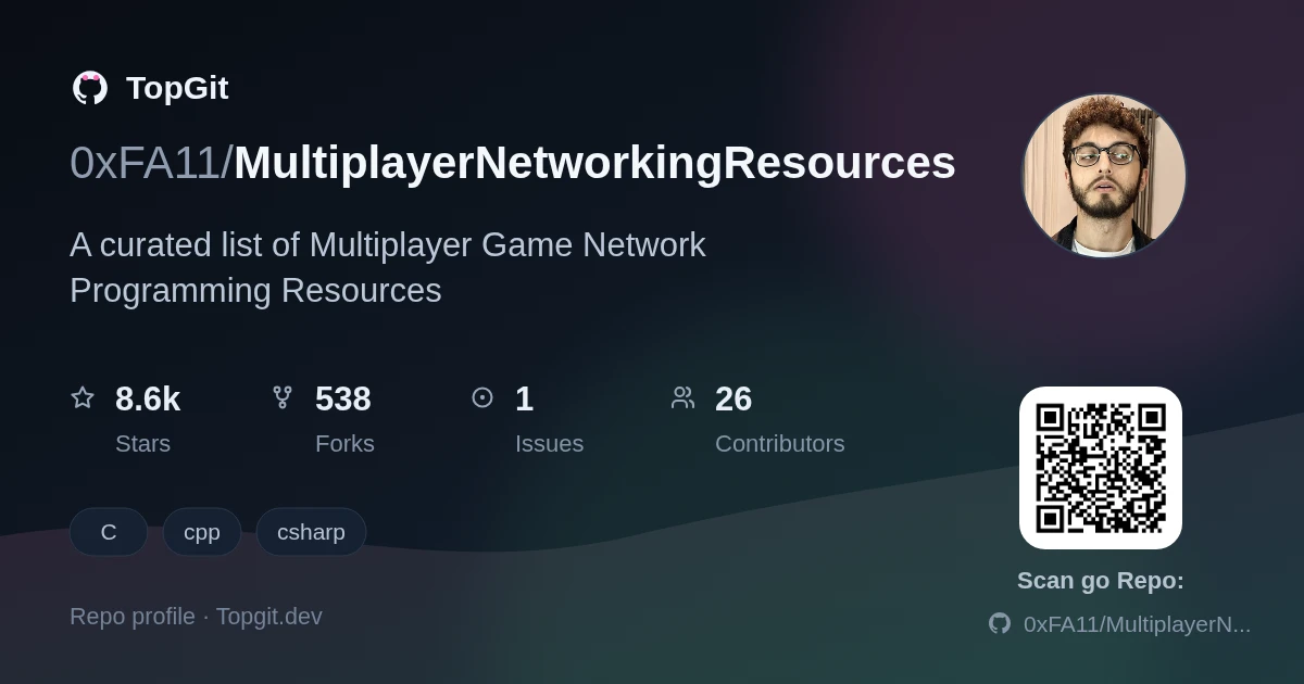 TopGit repo profile image for 0xFA11/MultiplayerNetworkingResources