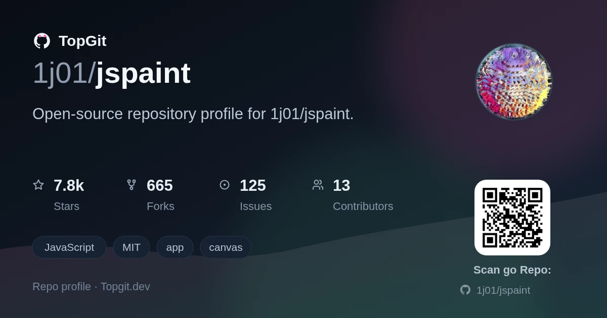 TopGit repo profile image for 1j01/jspaint