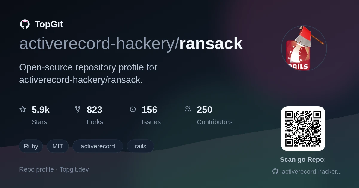 TopGit repo profile image for activerecord-hackery/ransack