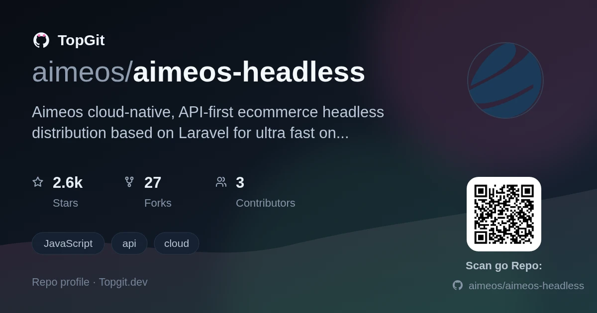 TopGit repo profile image for aimeos/aimeos-headless