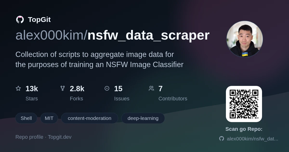 TopGit repo profile image for alex000kim/nsfw_data_scraper