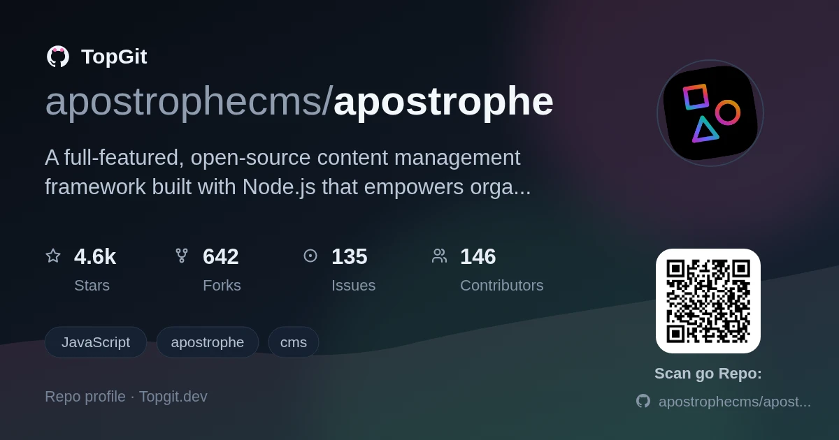 TopGit repo profile image for apostrophecms/apostrophe