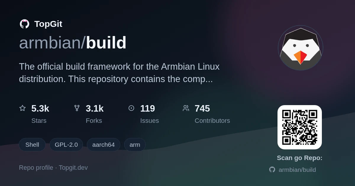 TopGit repo profile image for armbian/build