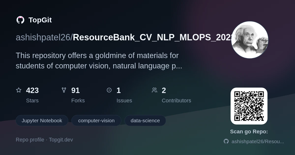 TopGit repo profile image for ashishpatel26/ResourceBank_CV_NLP_MLOPS_2022