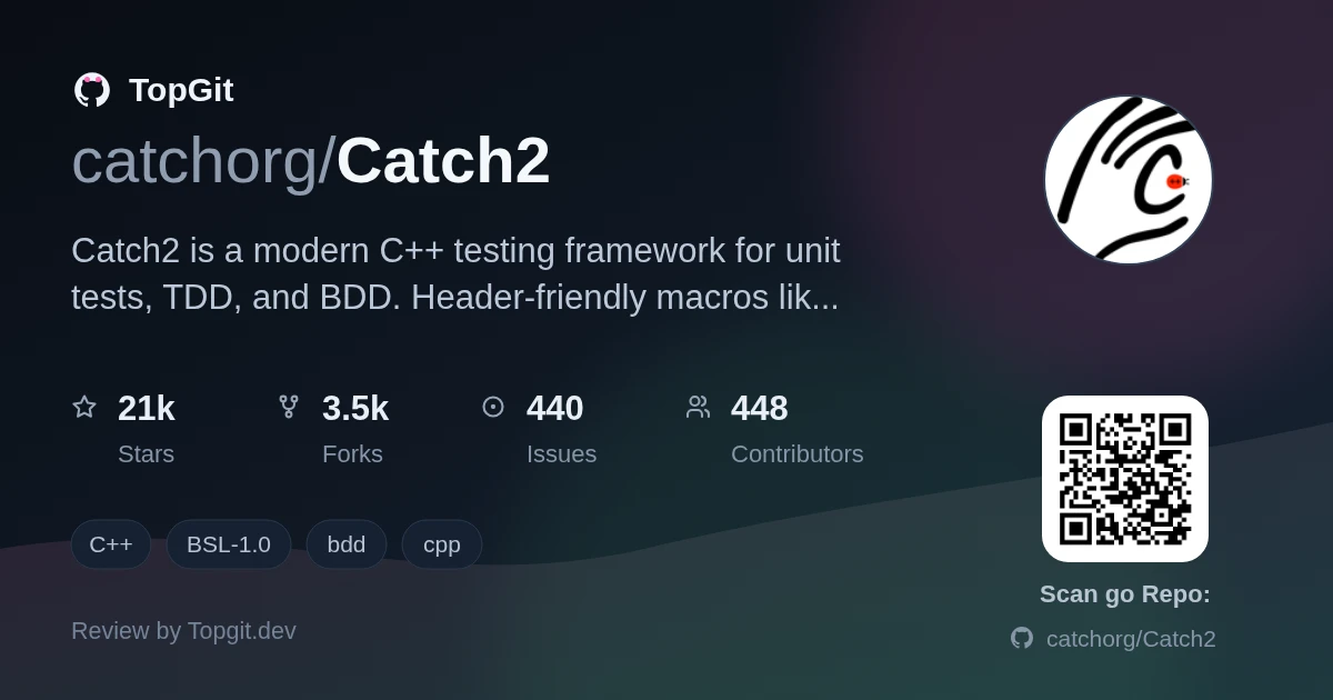 TopGit review image for catchorg/Catch2