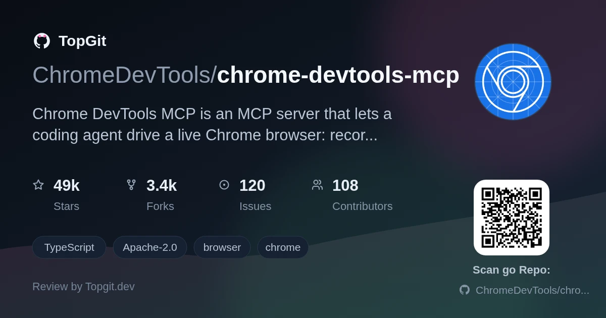 TopGit review image for ChromeDevTools/chrome-devtools-mcp