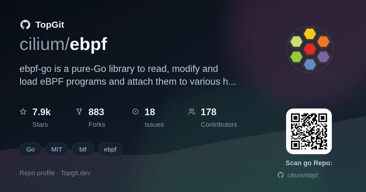 TopGit repo profile image for cilium/ebpf
