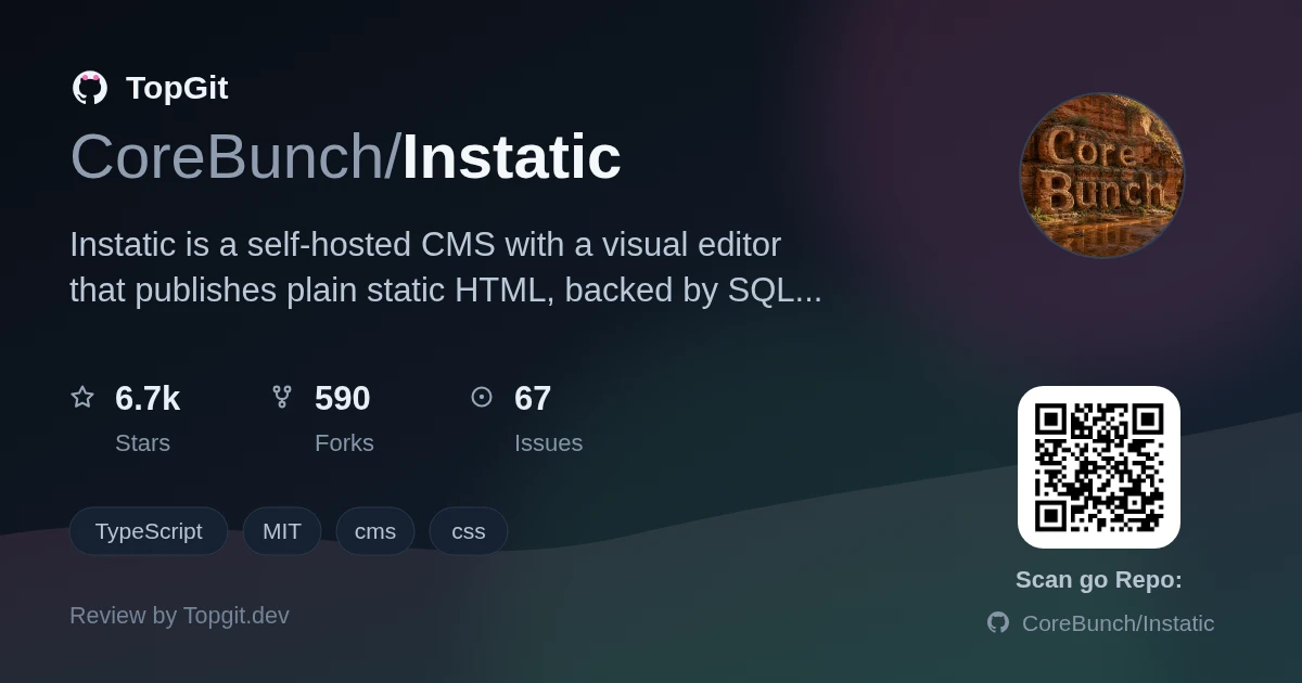 TopGit review image for CoreBunch/Instatic