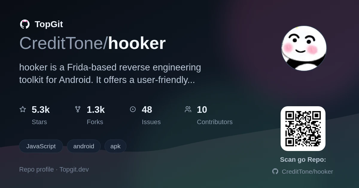 TopGit repo profile image for CreditTone/hooker