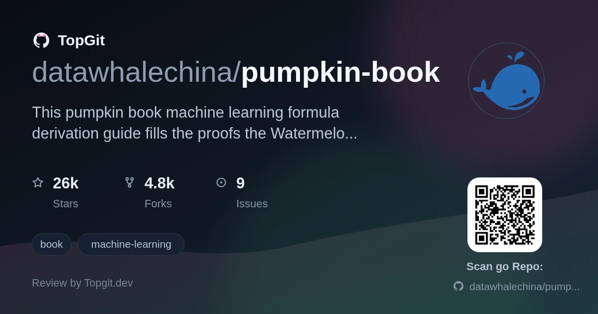 TopGit review image for datawhalechina/pumpkin-book