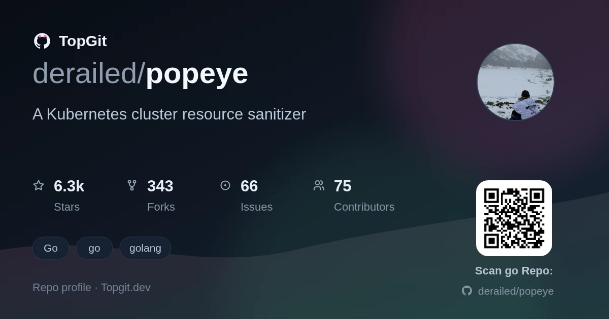 TopGit repo profile image for derailed/popeye