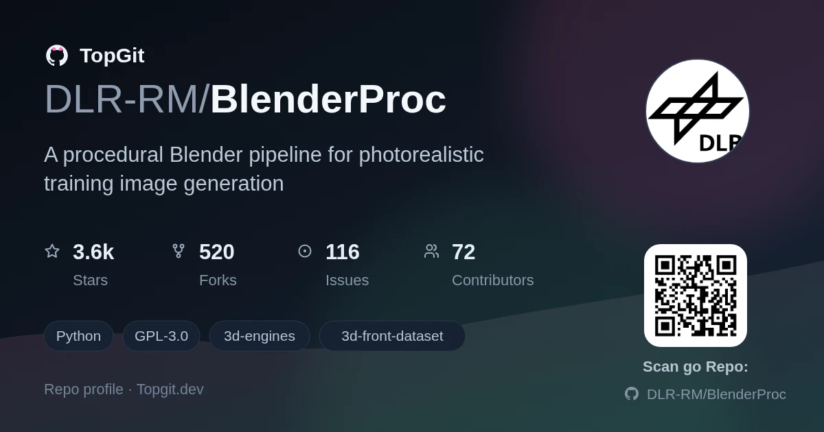 TopGit repo profile image for DLR-RM/BlenderProc