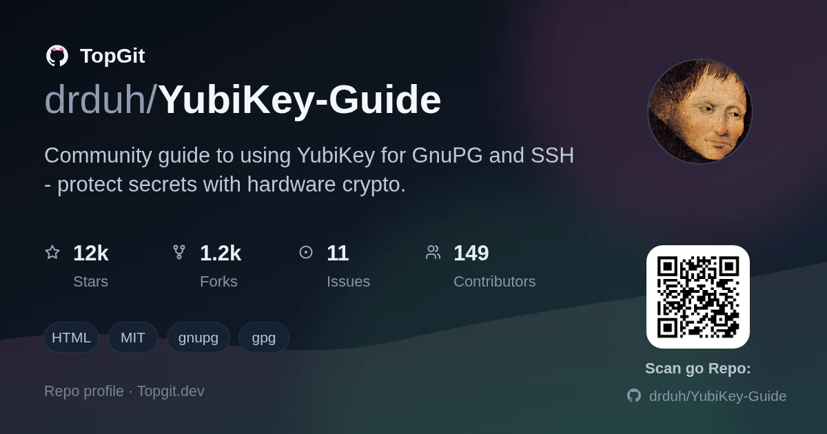 TopGit repo profile image for drduh/YubiKey-Guide