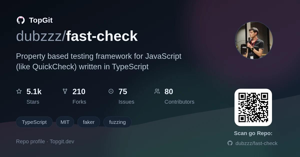 TopGit repo profile image for dubzzz/fast-check
