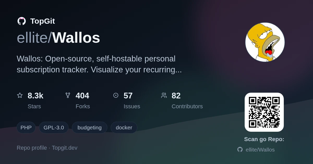 TopGit repo profile image for ellite/Wallos
