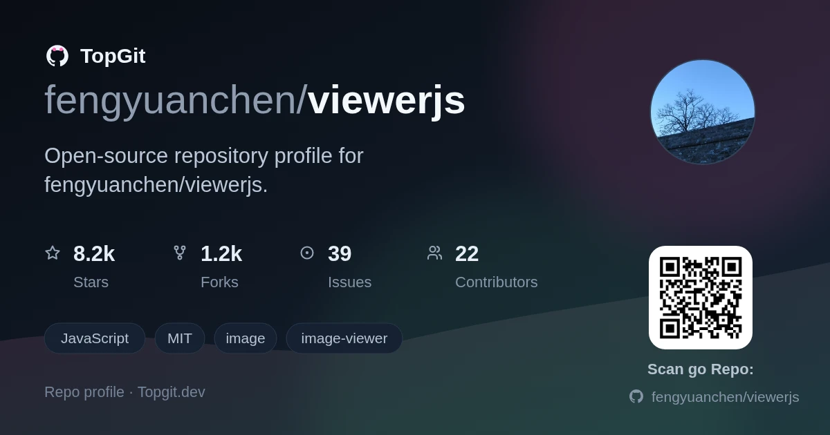 TopGit repo profile image for fengyuanchen/viewerjs