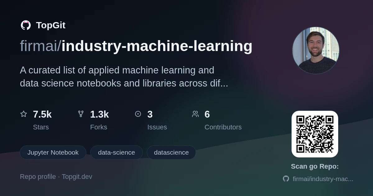 TopGit repo profile image for firmai/industry-machine-learning