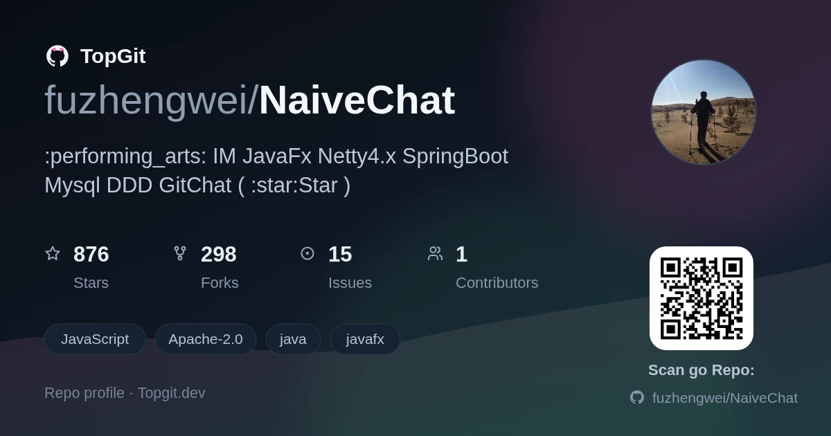 TopGit repo profile image for fuzhengwei/NaiveChat