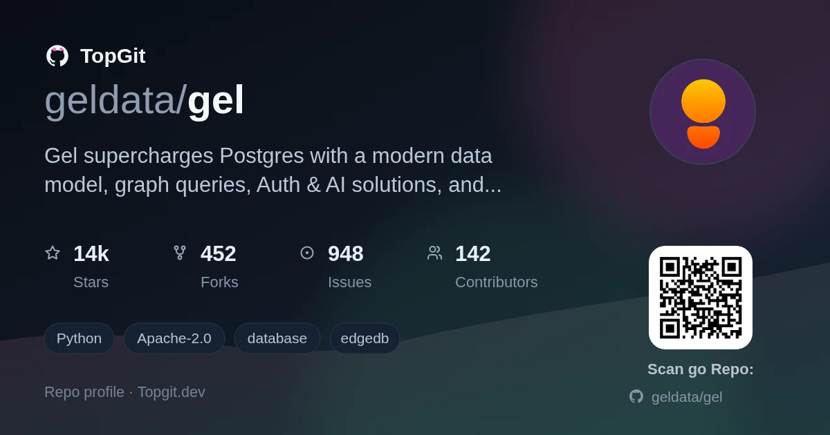 TopGit repo profile image for geldata/gel