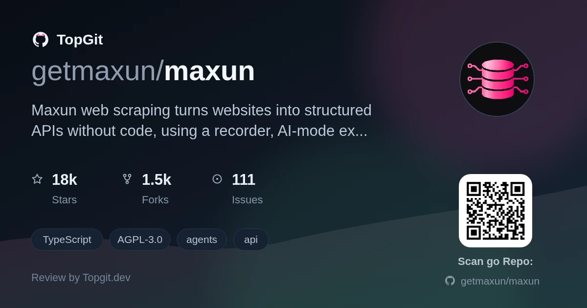 TopGit review image for getmaxun/maxun