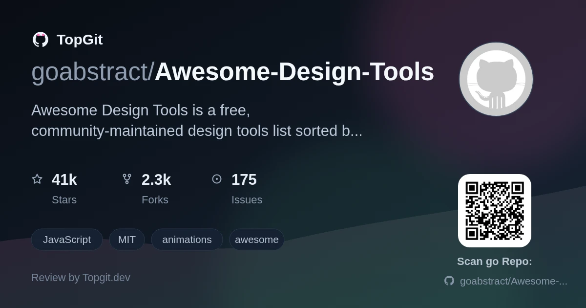 TopGit review image for goabstract/Awesome-Design-Tools