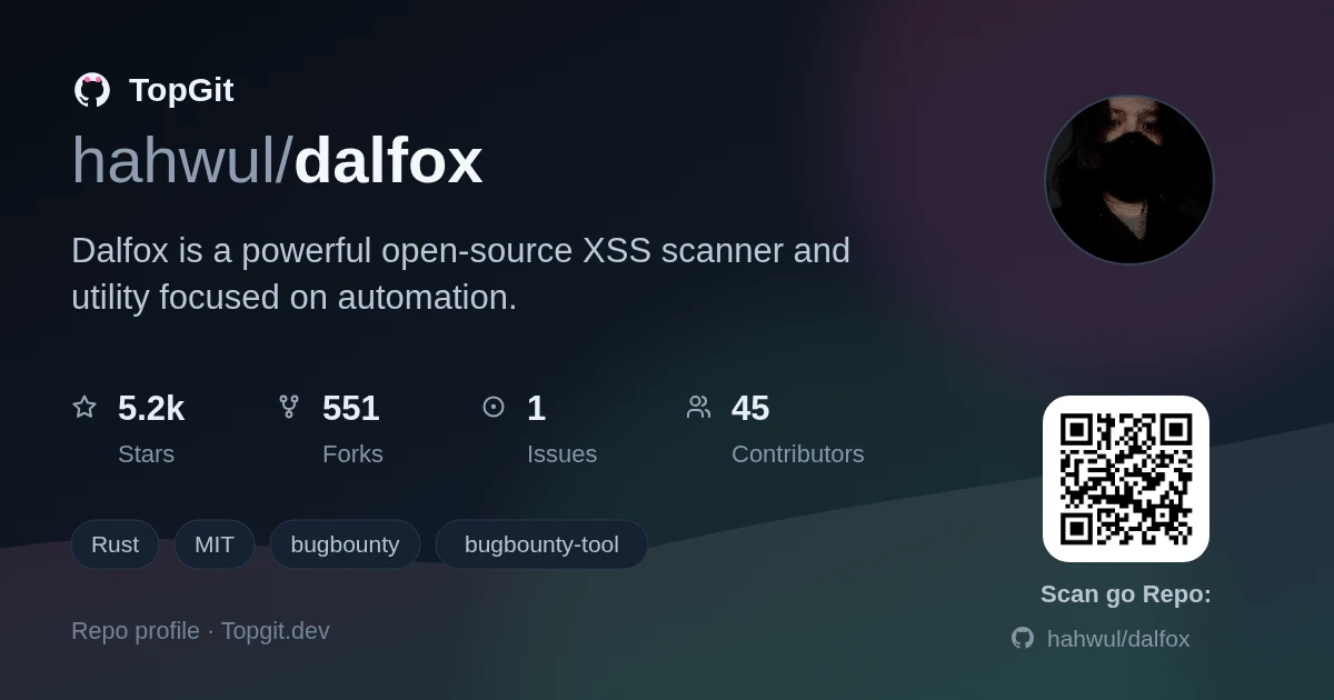 TopGit repo profile image for hahwul/dalfox