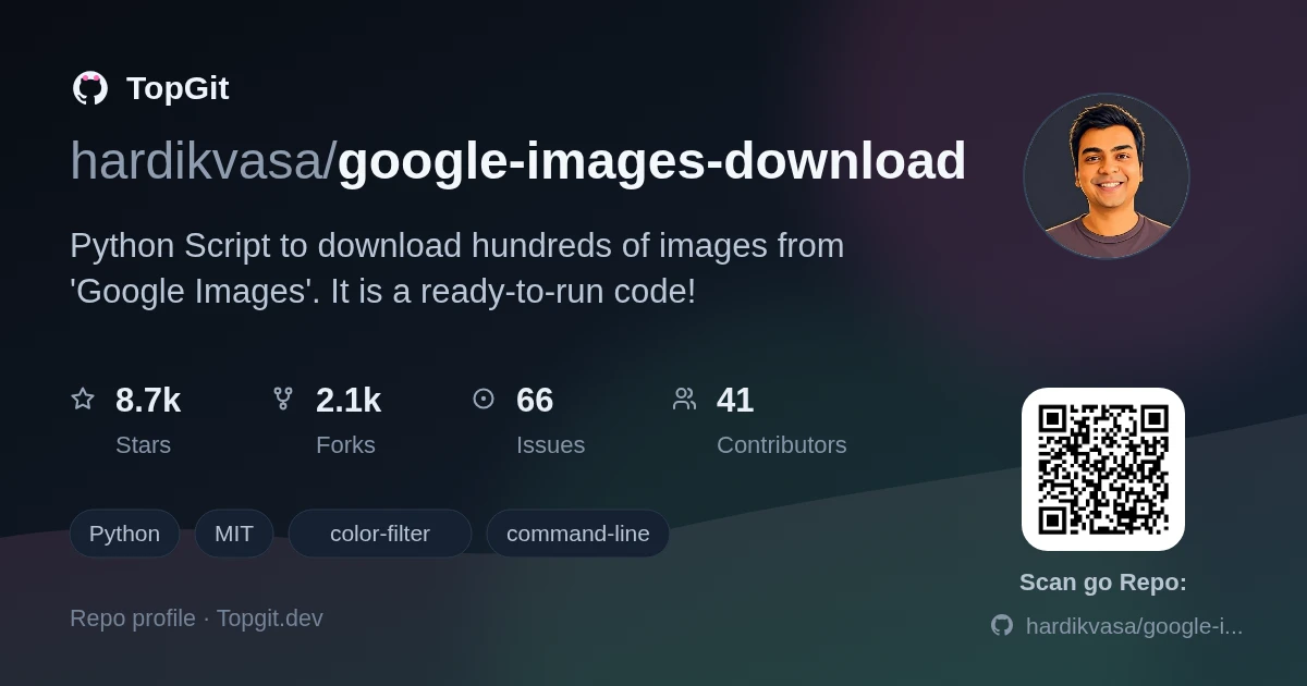 TopGit repo profile image for hardikvasa/google-images-download