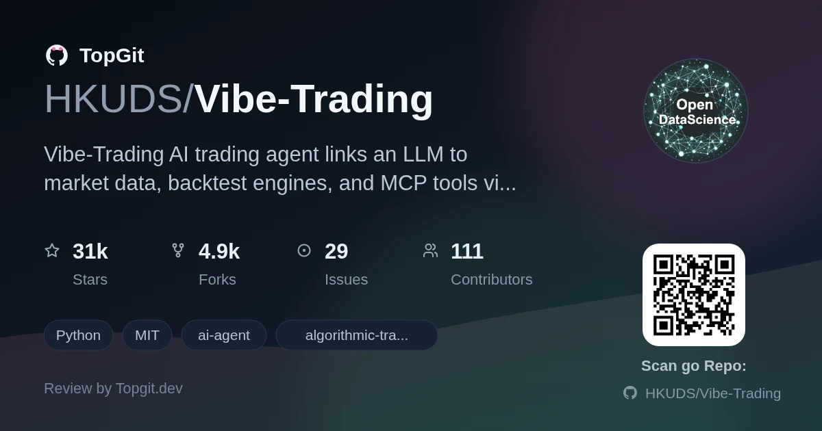 TopGit review image for HKUDS/Vibe-Trading