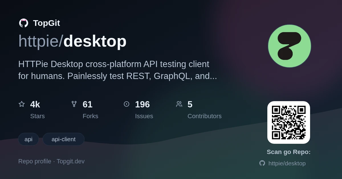 TopGit repo profile image for httpie/desktop