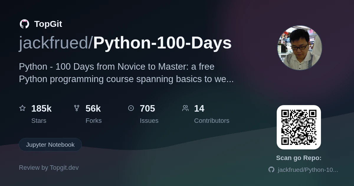 TopGit review image for jackfrued/Python-100-Days