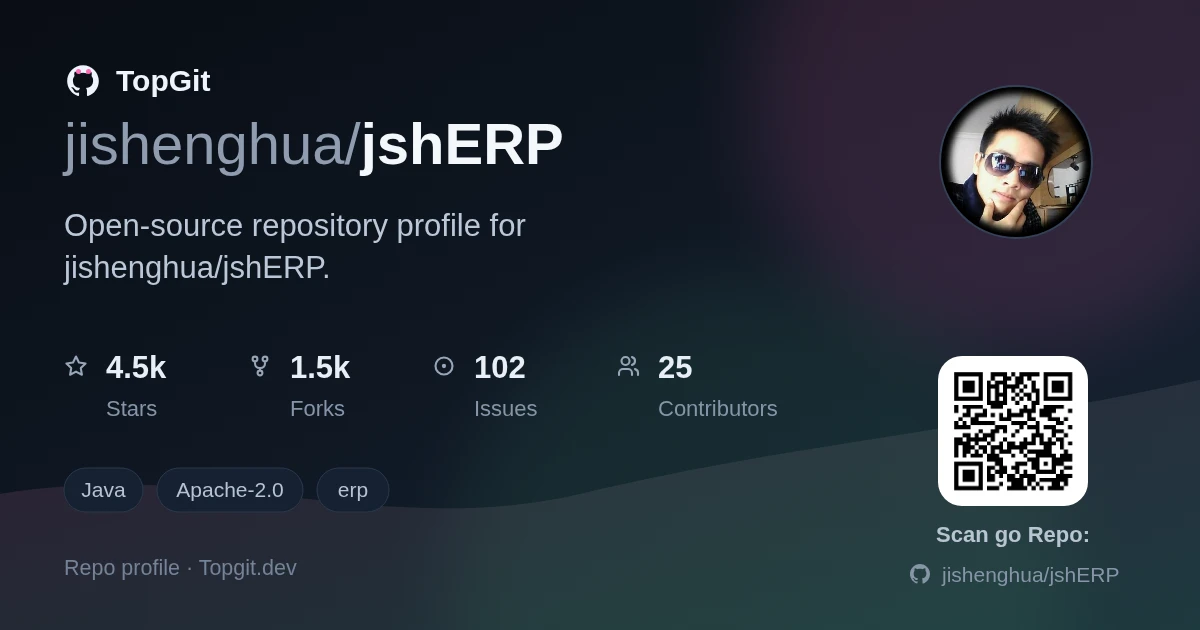 TopGit repo profile image for jishenghua/jshERP
