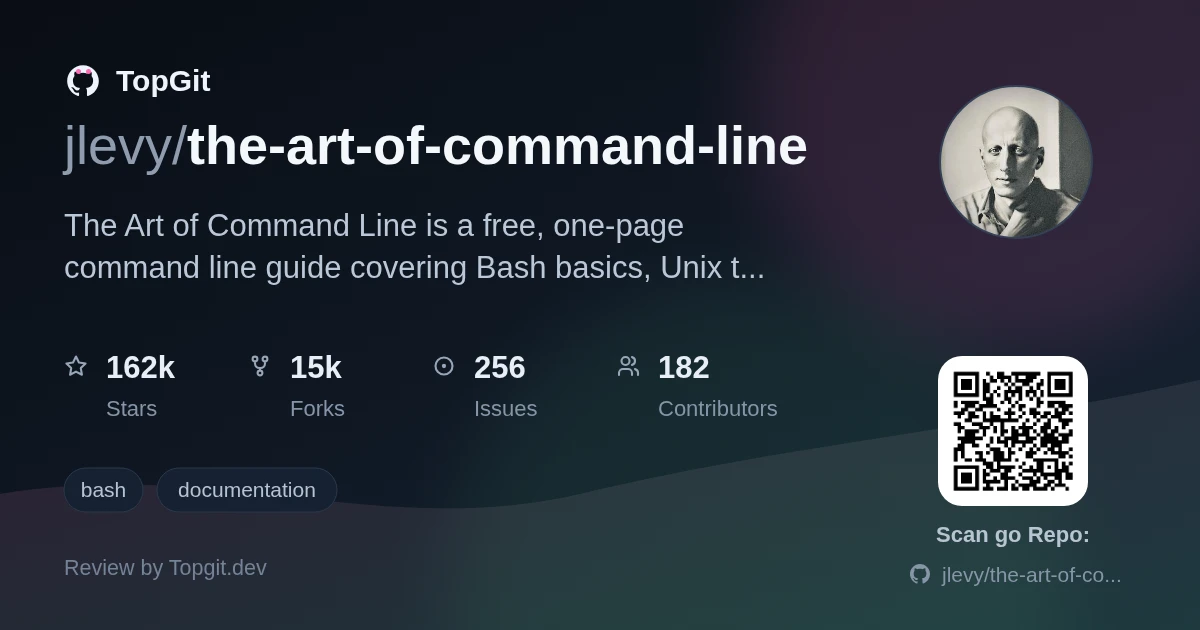 TopGit review image for jlevy/the-art-of-command-line