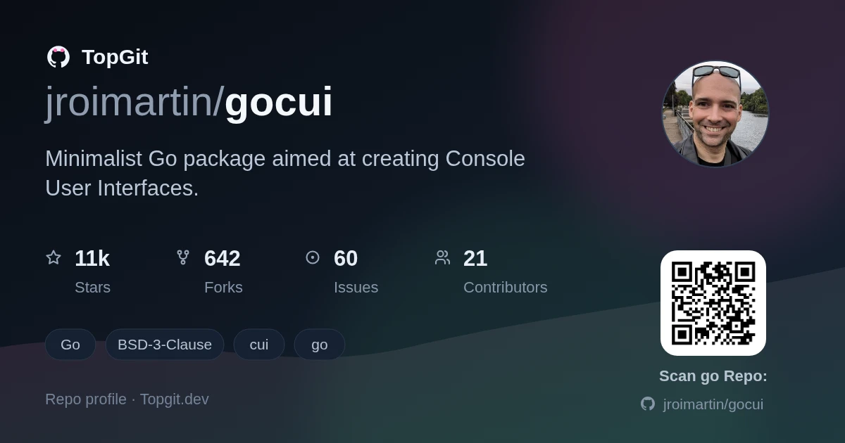 TopGit repo profile image for jroimartin/gocui