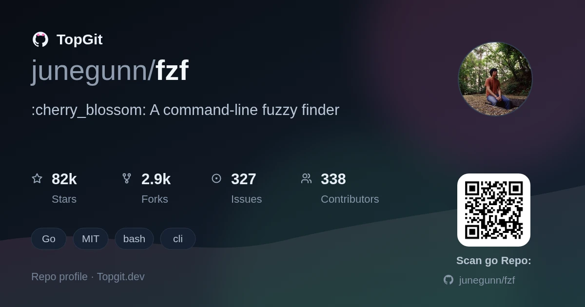 TopGit repo profile image for junegunn/fzf