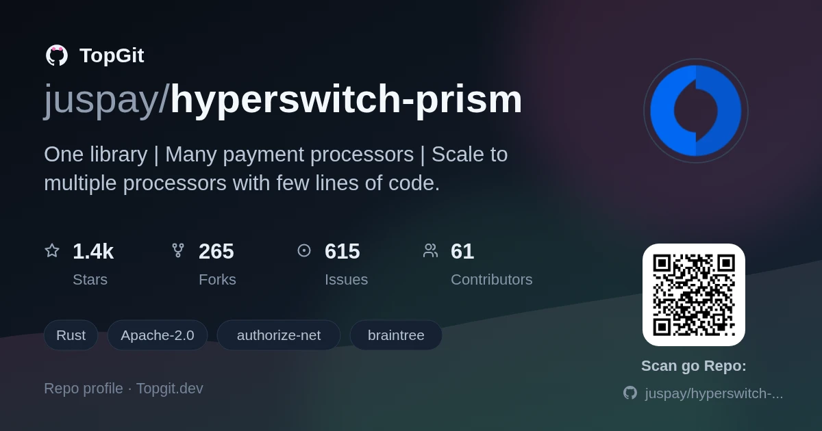 TopGit repo profile image for juspay/hyperswitch-prism