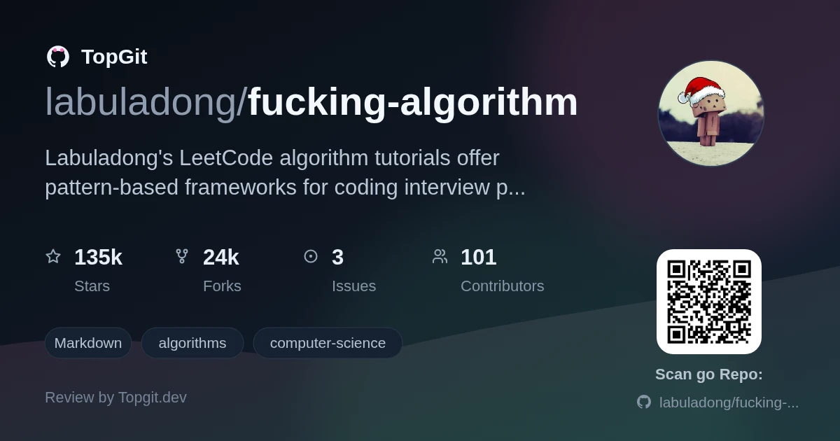 TopGit review image for labuladong/fucking-algorithm